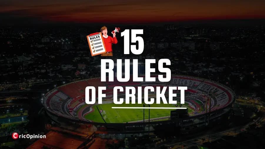 15 rules of cricket