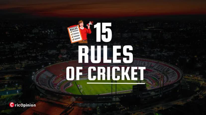 15 Laws of Cricket (Basic Rules): Explained with Images