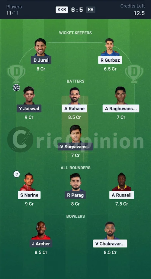 KKR vs SRH Dream11 Prediction Today Match 15th: Fantasy Cricket Tips, Player Stats, Top Player Battles, Today Dream11 Team Captain and Vice Captain Choice- IPL 2025